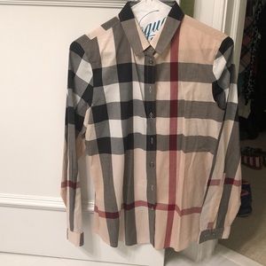 Classic Burberry Brit Button Up